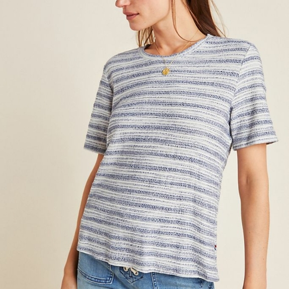 Anthropologie SOL ANGELES Striped Tee - Picture 3 of 9